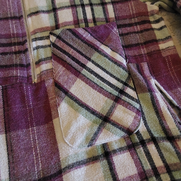 🌺 Like New Boohoo Man Flannel Pull-on Shacket - Picture 10 of 15